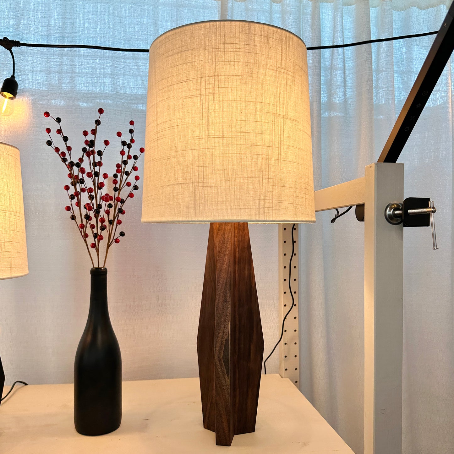 Walnut Table Lamp